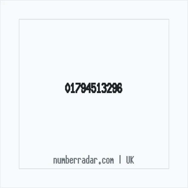 Reverse number check for +44 1794 513296 — who called me?