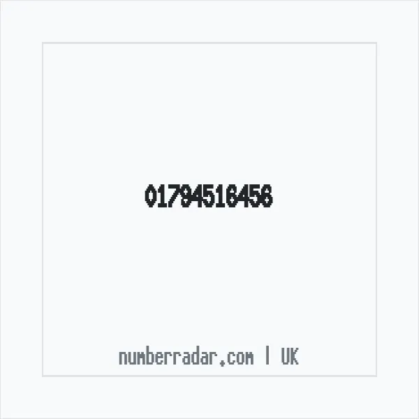 Reverse number check for +44 1794 516456 — who called me?