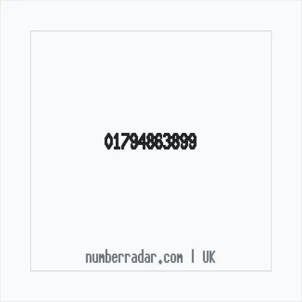 Reverse number check for +44 1794 863899 — who called me?