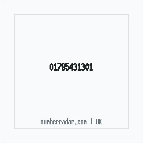 Reverse number check for +44 1795 431301 — who called me?