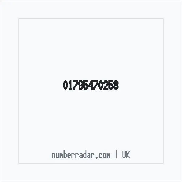 Reverse number check for +44 1795 470258 — who called me?