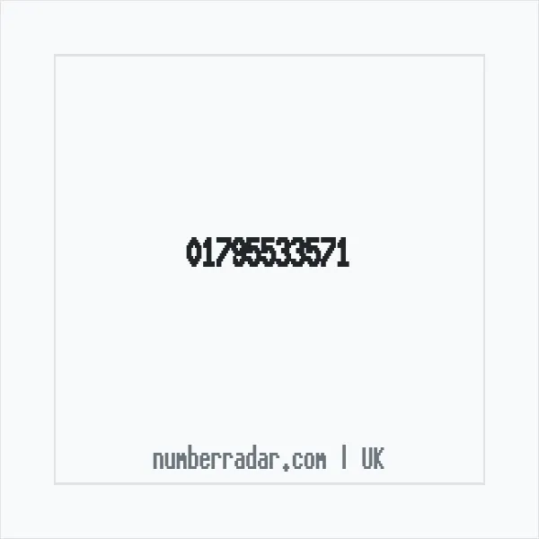 Reverse number check for +44 1795 533571 — who called me?
