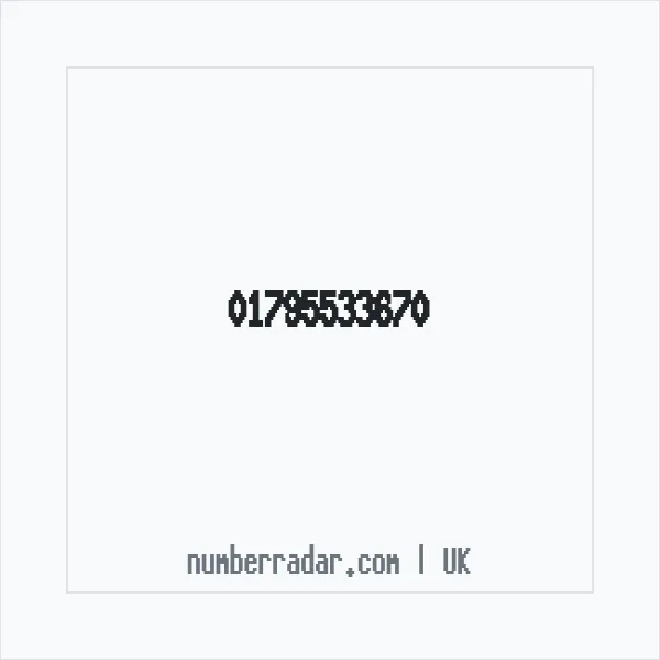 Reverse number check for +44 1795 533670 — who called me?