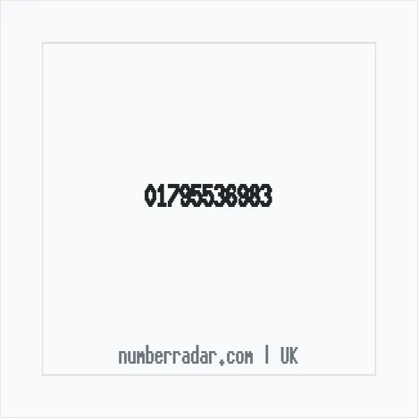 Reverse number check for +44 1795 536983 — who called me?