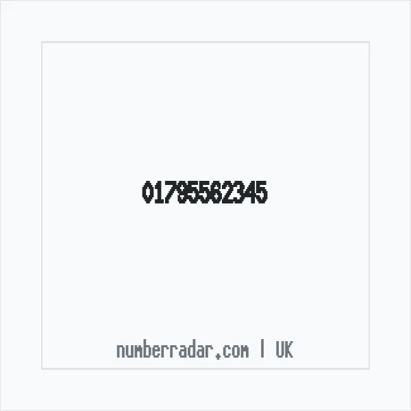 Reverse number check for +44 1795 562345 — who called me?