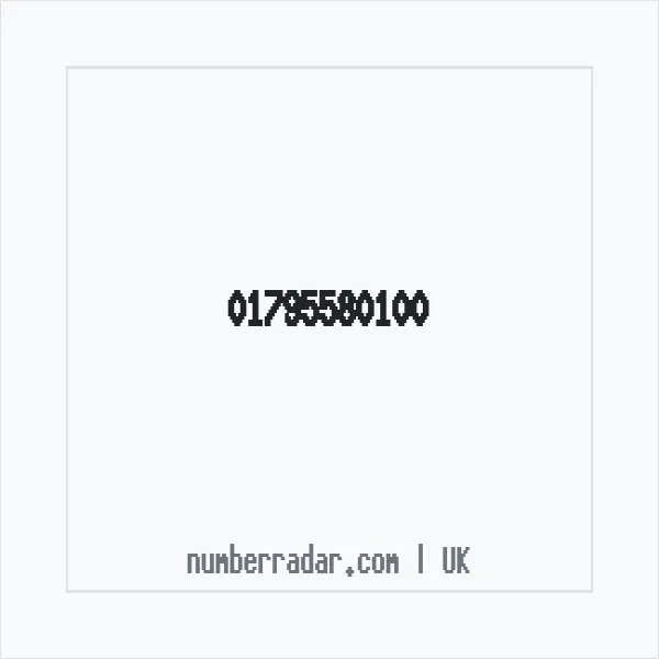 Reverse number check for +44 1795 580100 — who called me?