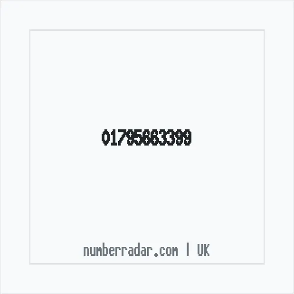 Reverse number check for +44 1795 663399 — who called me?