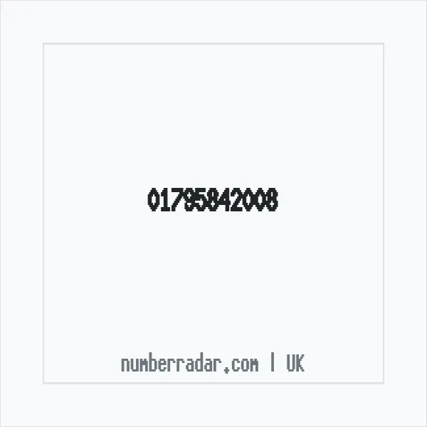 Reverse number check for +44 1795 842008 — who called me?