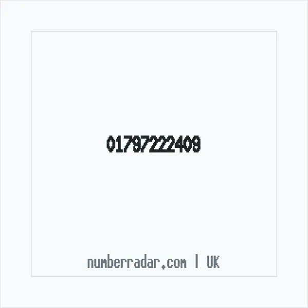 Reverse number check for +44 1797 222409 — who called me?