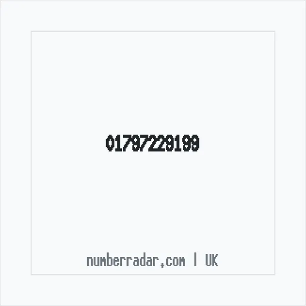 Reverse number check for +44 1797 229199 — who called me?