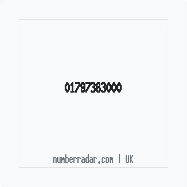 Reverse number check for +44 1797 363000 — who called me?