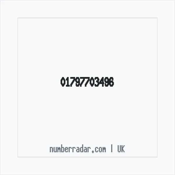 Reverse number check for +44 1797 703496 — who called me?