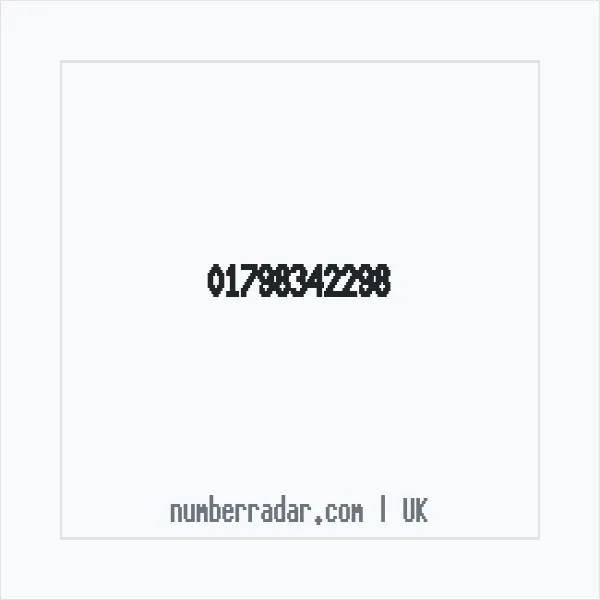 Reverse number check for +44 1798 342298 — who called me?