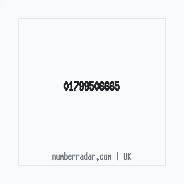 Reverse number check for +44 1799 506665 — who called me?