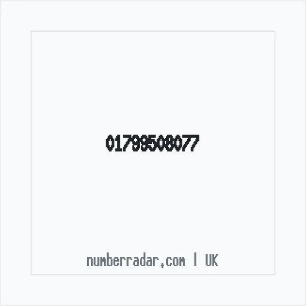 Reverse number check for +44 1799 508077 — who called me?