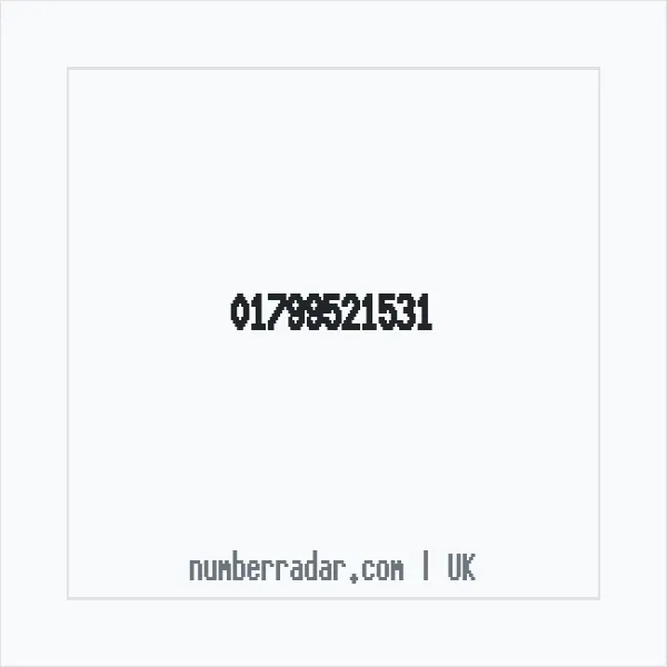 Reverse number check for +44 1799 521531 — who called me?