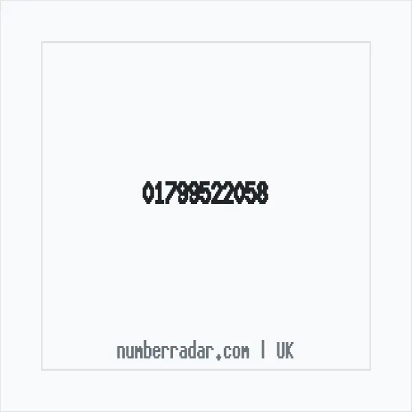 Reverse number check for +44 1799 522058 — who called me?
