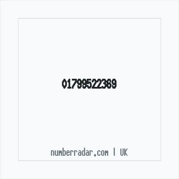 Reverse number check for +44 1799 522369 — who called me?