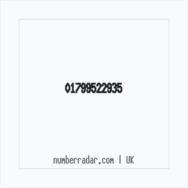 Reverse number check for +44 1799 522935 — who called me?
