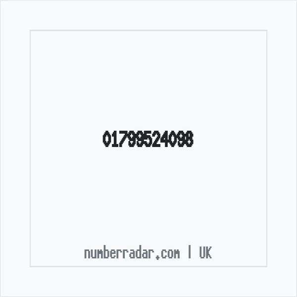 Reverse number check for +44 1799 524098 — who called me?