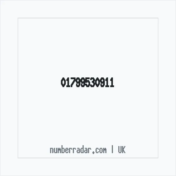 Reverse number check for +44 1799 530911 — who called me?