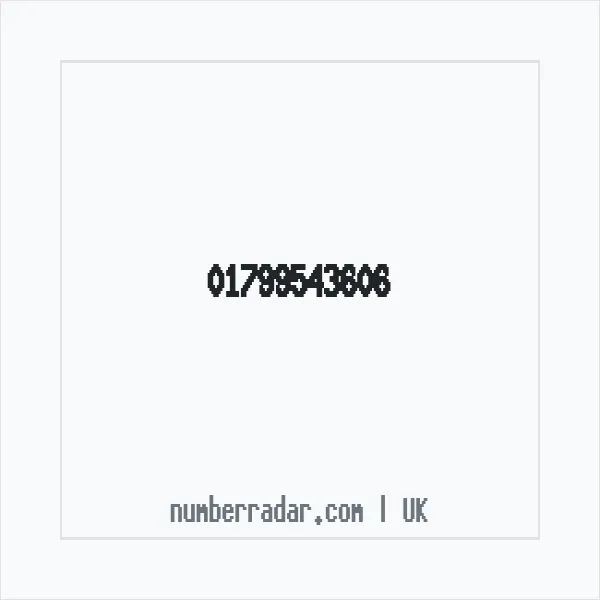 Reverse number check for +44 1799 543606 — who called me?