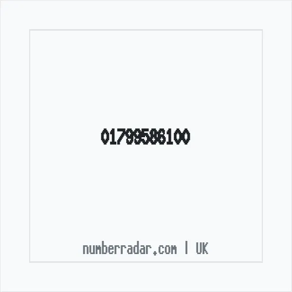 Reverse number check for +44 1799 586100 — who called me?