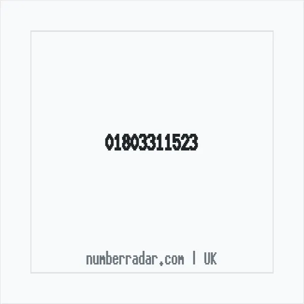 Reverse number check for +44 1803 311523 — who called me?