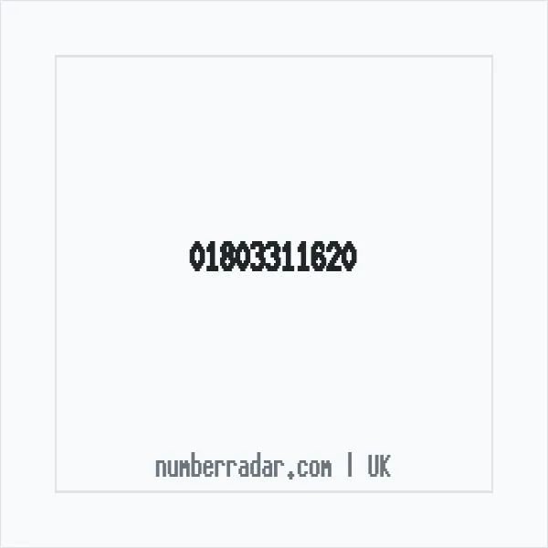 Reverse number check for +44 1803 311620 — who called me?