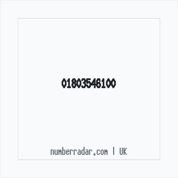 Reverse number check for +44 1803 546100 — who called me?