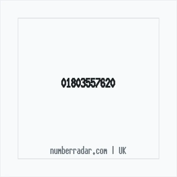 Reverse number check for +44 1803 557620 — who called me?