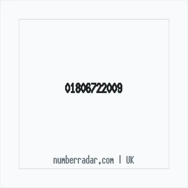 Reverse number check for +44 1806 722009 — who called me?