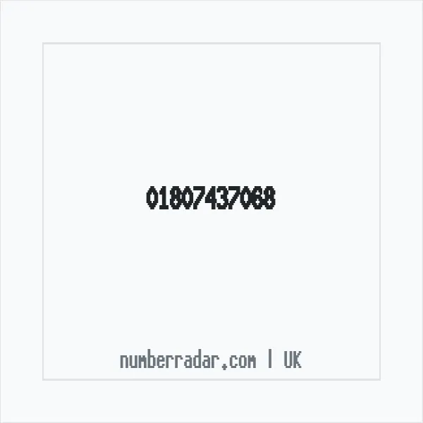 Reverse number check for +44 1807 437068 — who called me?