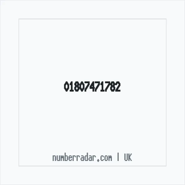 Reverse number check for +44 1807 471782 — who called me?