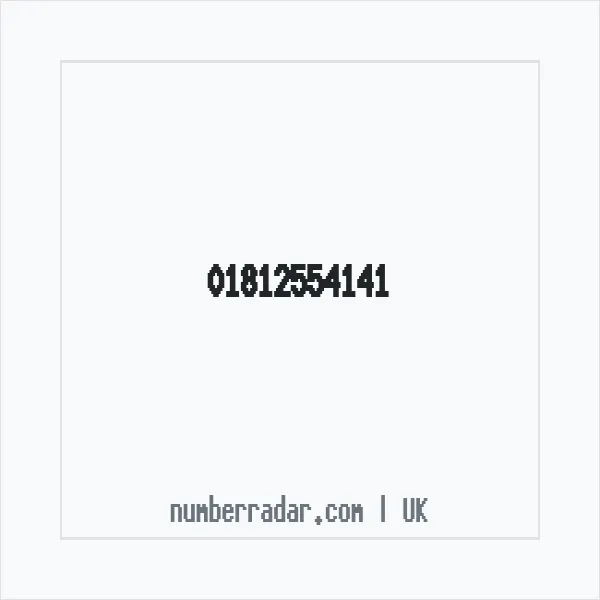 Reverse number check for +44 1812 554141 — who called me?