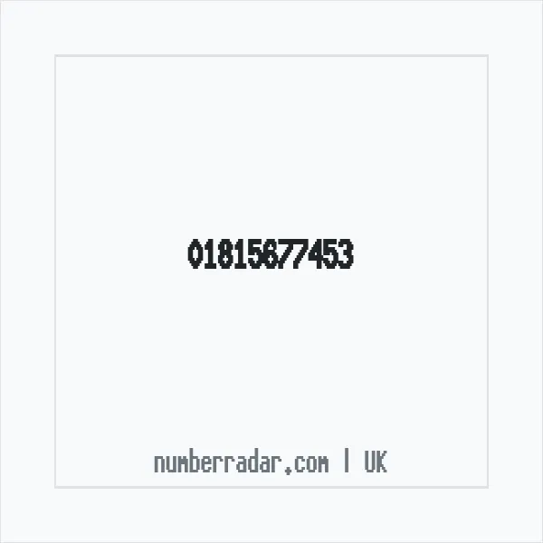 Reverse number check for +44 1815 677453 — who called me?