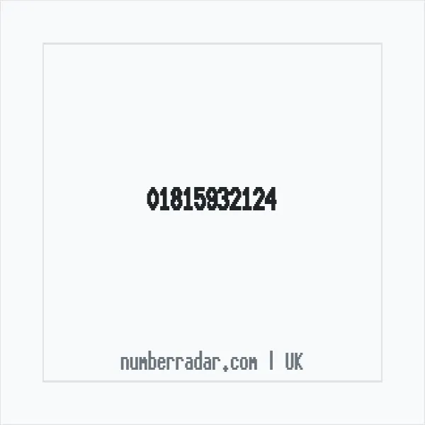 Reverse number check for +44 1815 932124 — who called me?