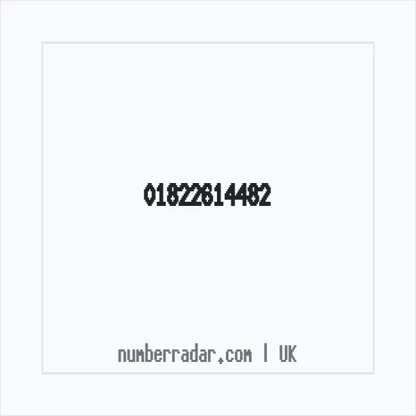 Reverse number check for +44 1822 614482 — who called me?