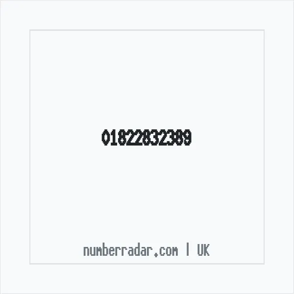 Reverse number check for +44 1822 832389 — who called me?