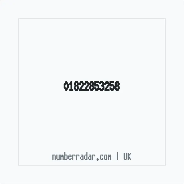 Reverse number check for +44 1822 853258 — who called me?