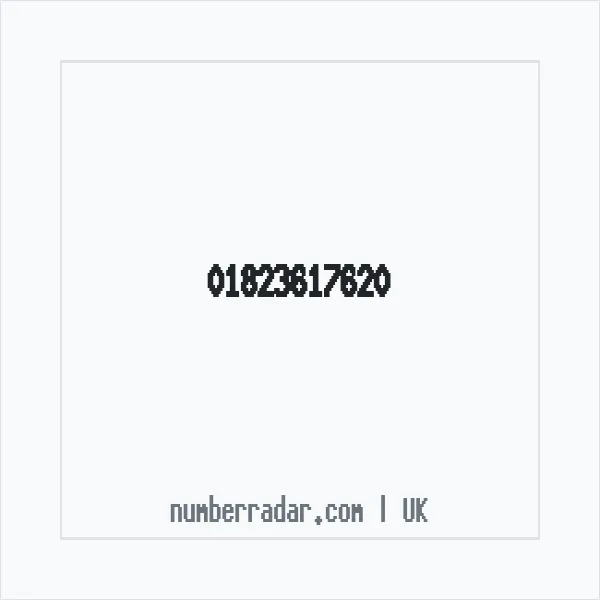 Reverse number check for +44 1823 617620 — who called me?