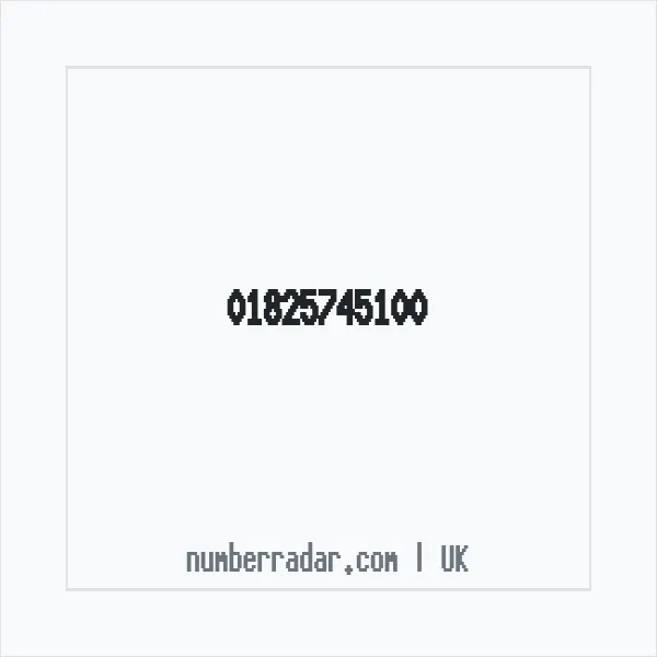 Reverse number check for +44 1825 745100 — who called me?