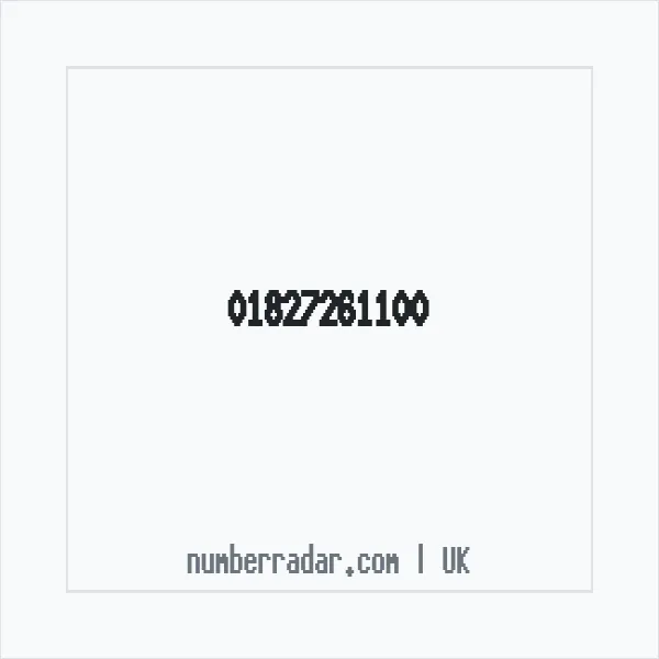 Reverse number check for +44 1827 261100 — who called me?