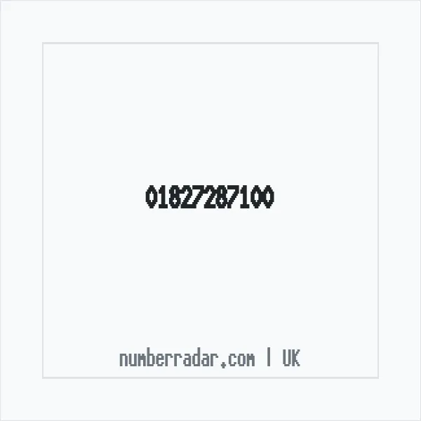 Reverse number check for +44 1827 287100 — who called me?