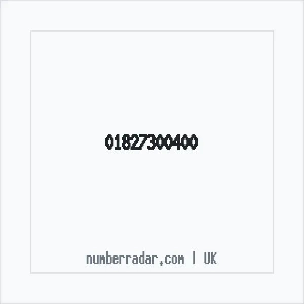 Reverse number check for +44 1827 300400 — who called me?