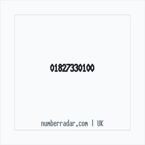 Reverse number check for +44 1827 330100 — who called me?