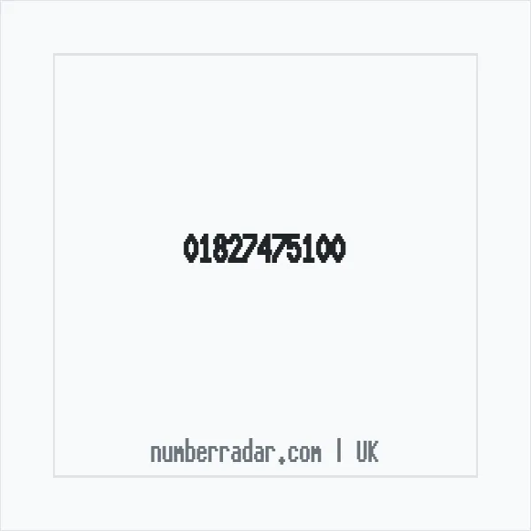 Reverse number check for +44 1827 475100 — who called me?