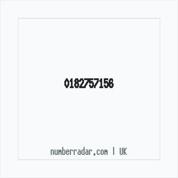 Reverse number check for +44 182757156 — who called me?