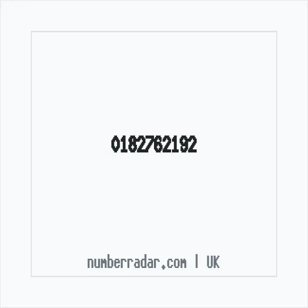 Reverse number check for +44 182762192 — who called me?