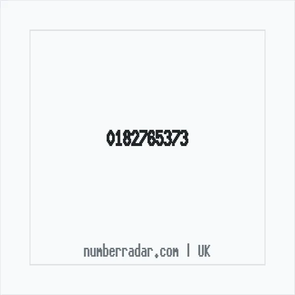 Reverse number check for +44 182765373 — who called me?